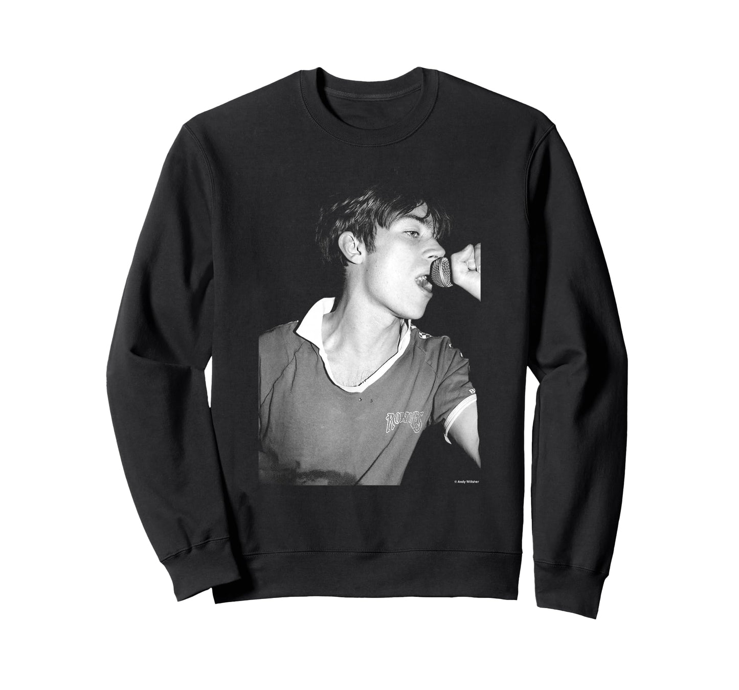 Blur Live Damon Albarn 1993 by Andy Willsher T-Shirt