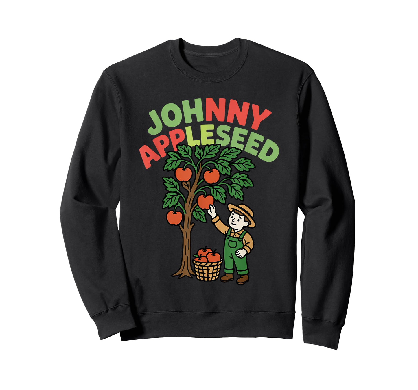 Johnny Appleseed Day Costume September 26th Retro Tree T-Shirt