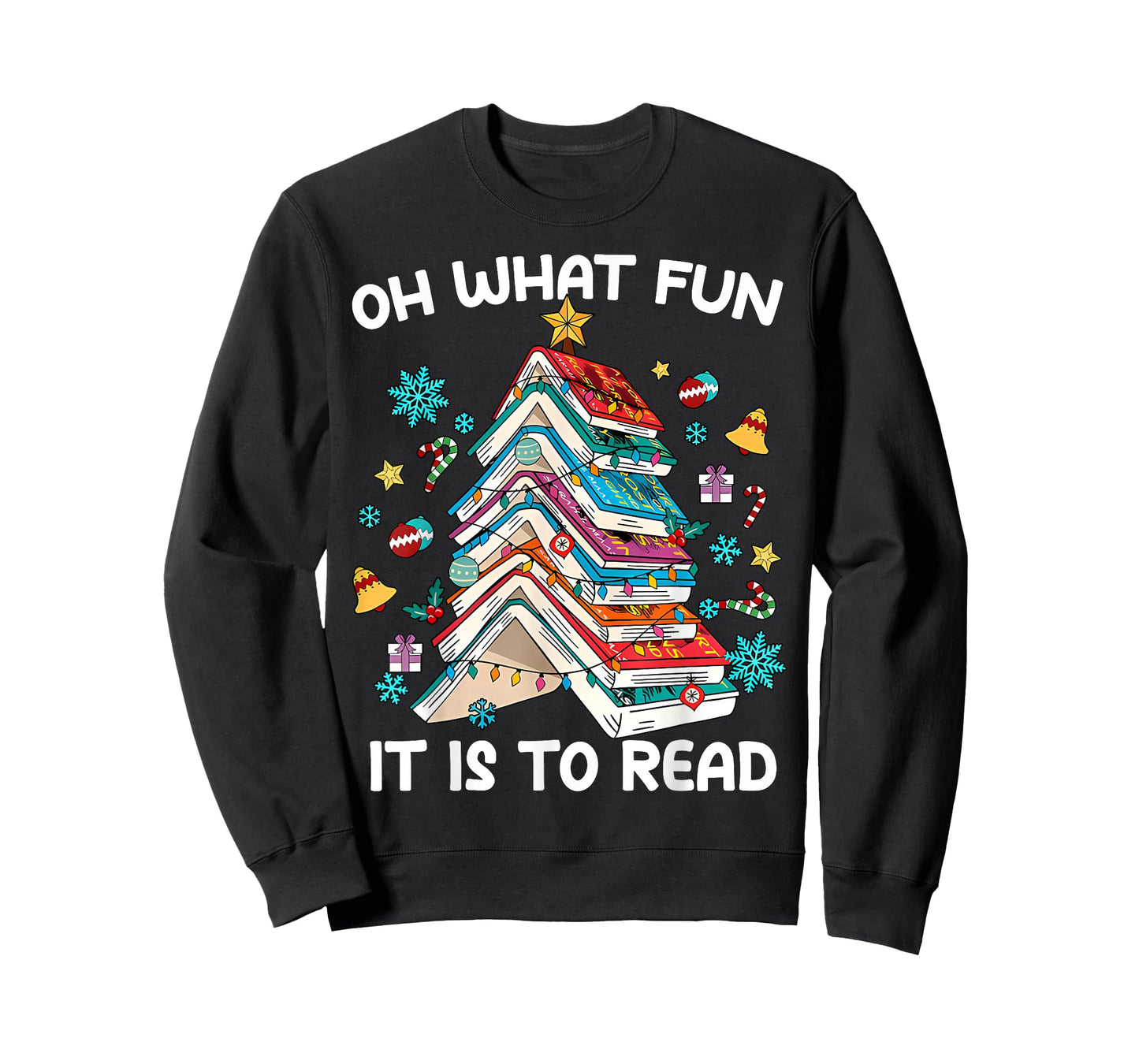 Oh What Fun It is to Read Book Tree Lights for Everyone T-Shirt