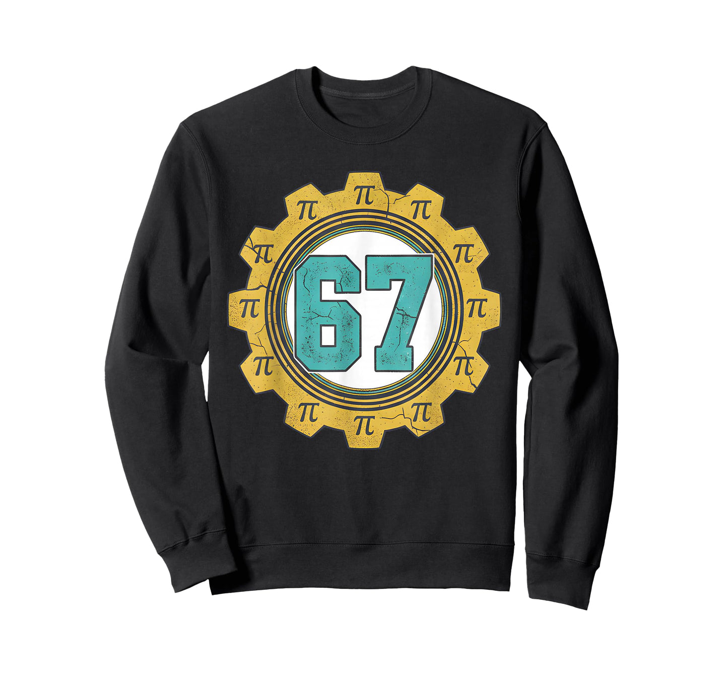Vintage 6 7 Number 67 Pi Day for Math Science Teacher T-Shirt