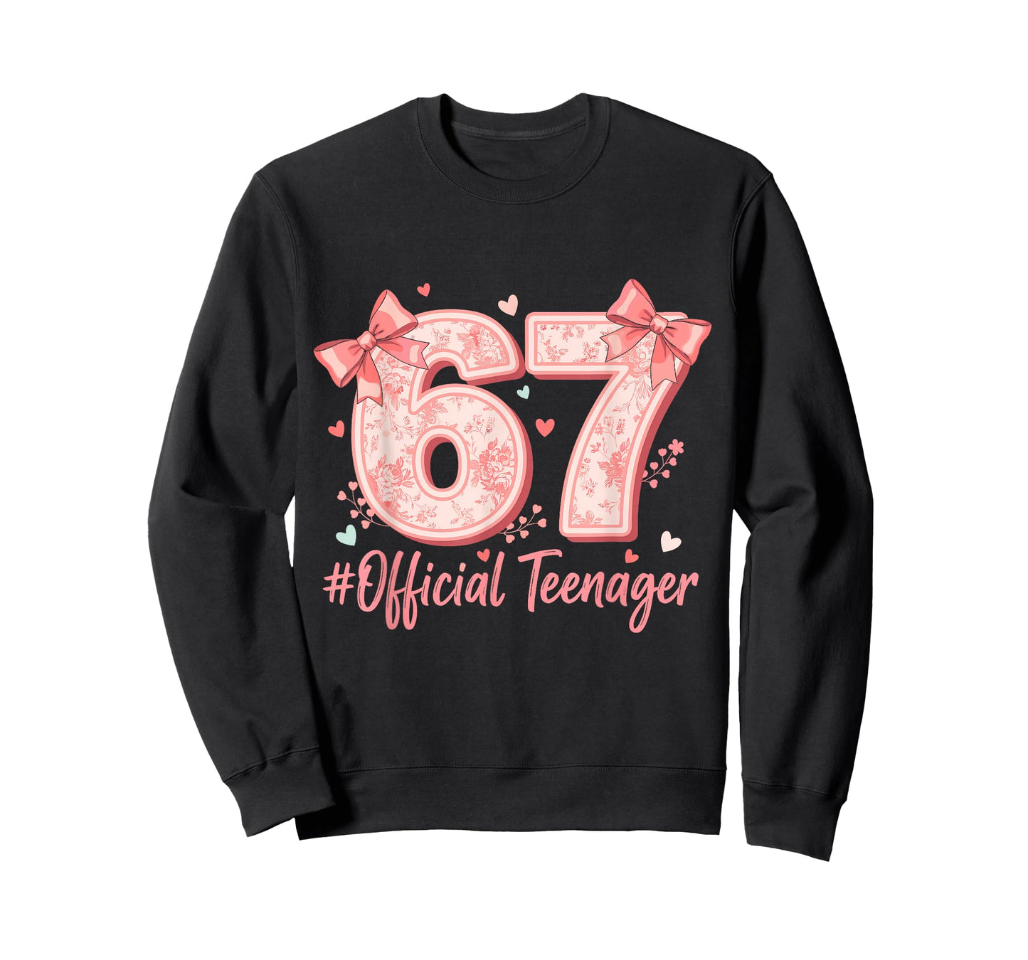 Official Teenager 13 Years 13th Birthday Girls Six Seven T-Shirt