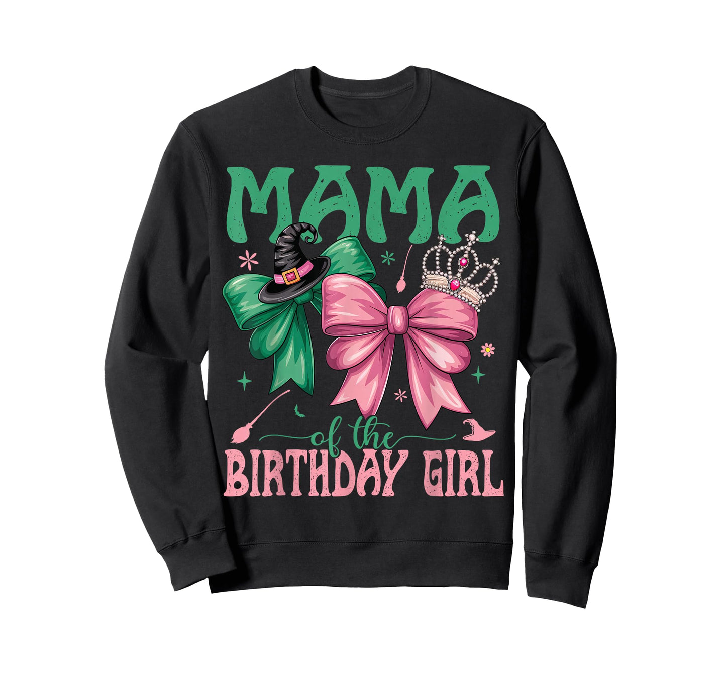 Mama of The Birthday Girl Matching Witch Family Bday Part T-Shirt