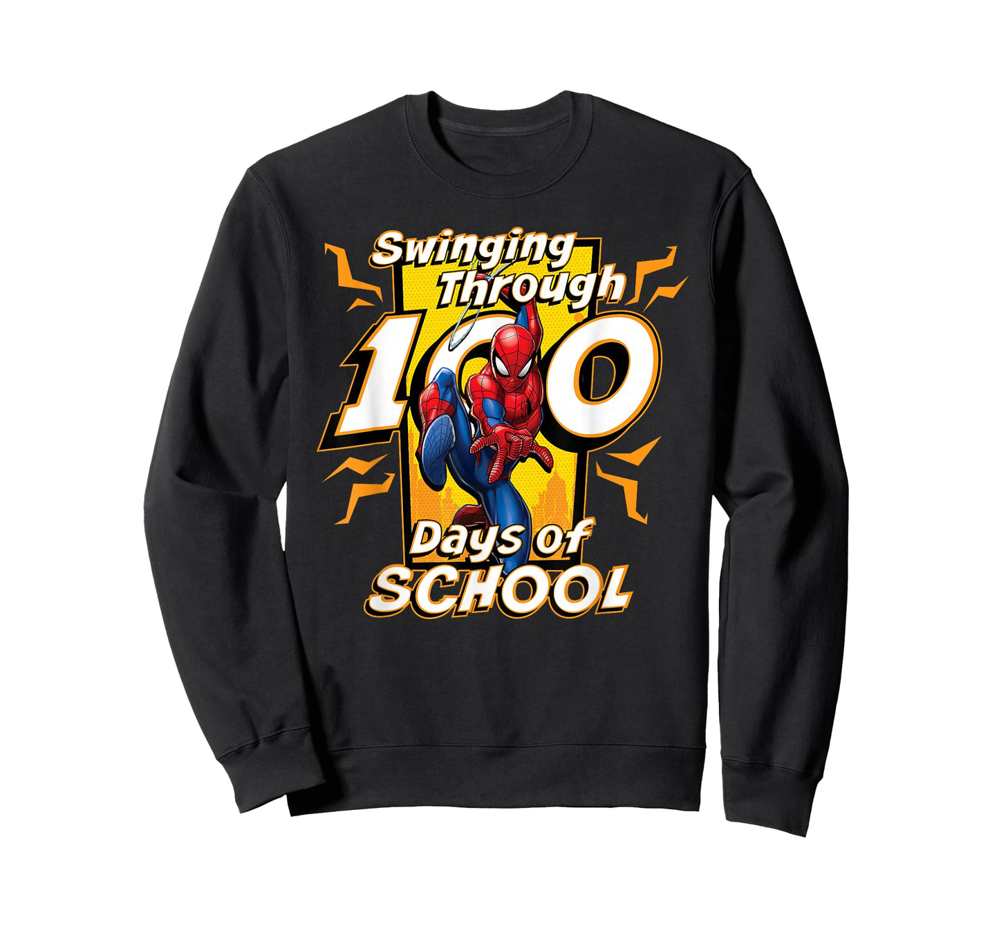 Marvel Super Heroes Spider-Man 100 Days of School 100th Day T-Shirt
