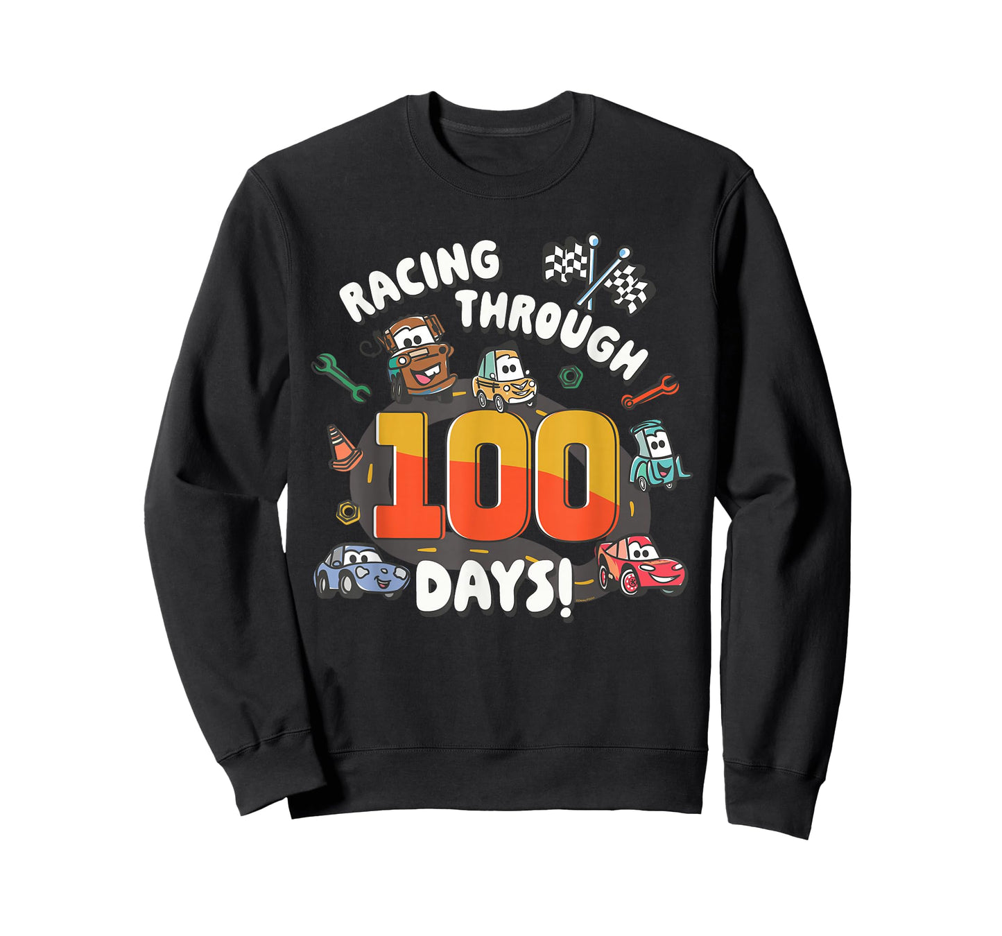 Disney & Pixar's Cars Racing Through 100 Days of School T-Shirt