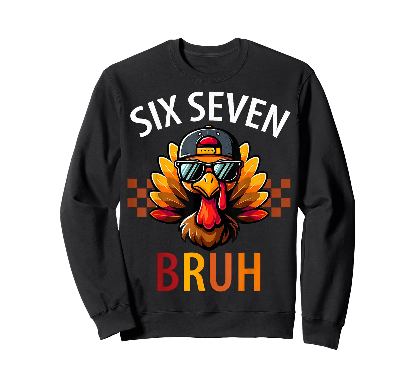 Six Seven 6 7 Meme Number 67 Turkey Thanksgiving Teacher T-Shirt
