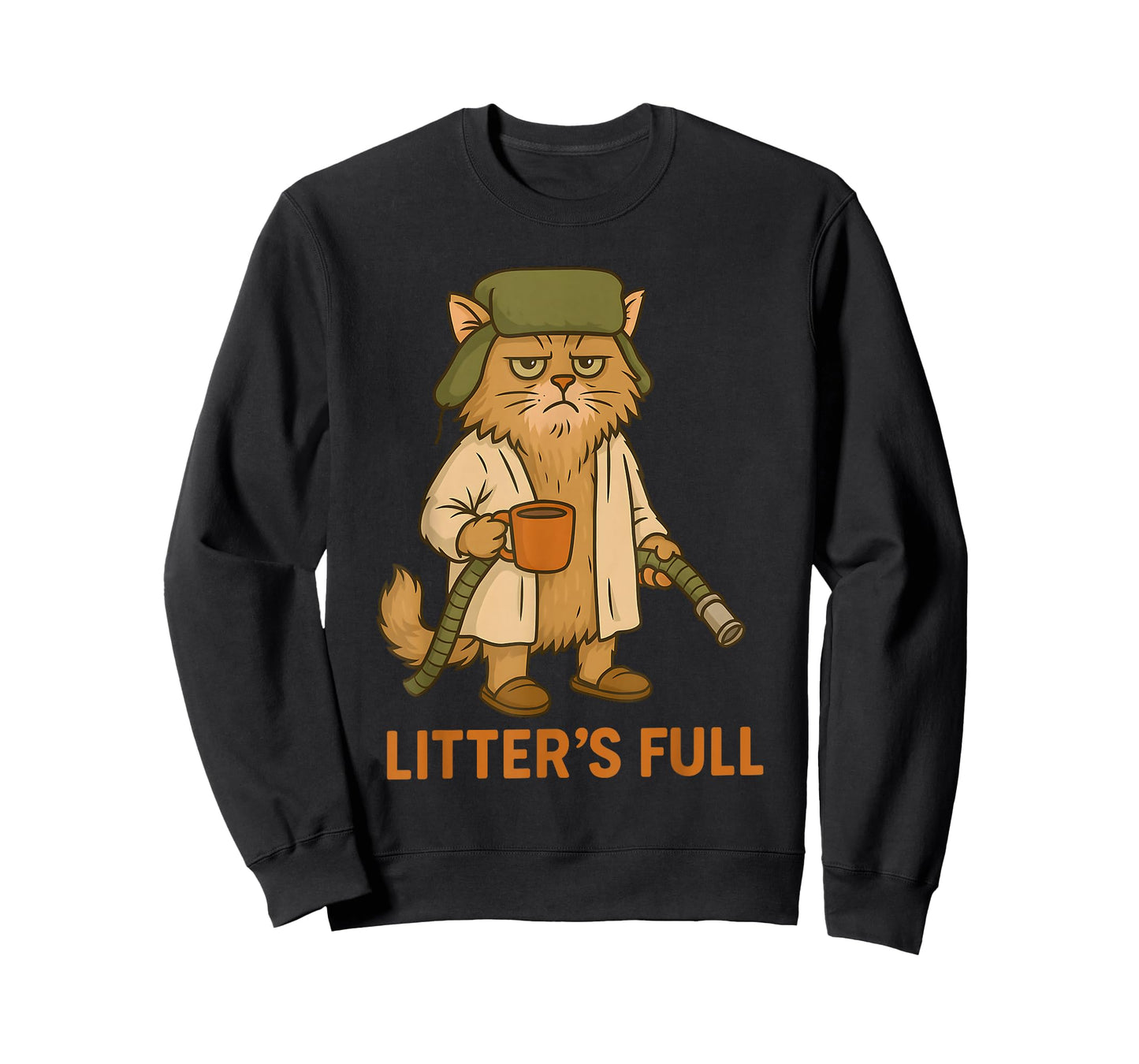 Litter’s Full Funny Cat Christmas Humor Quote T-Shirt