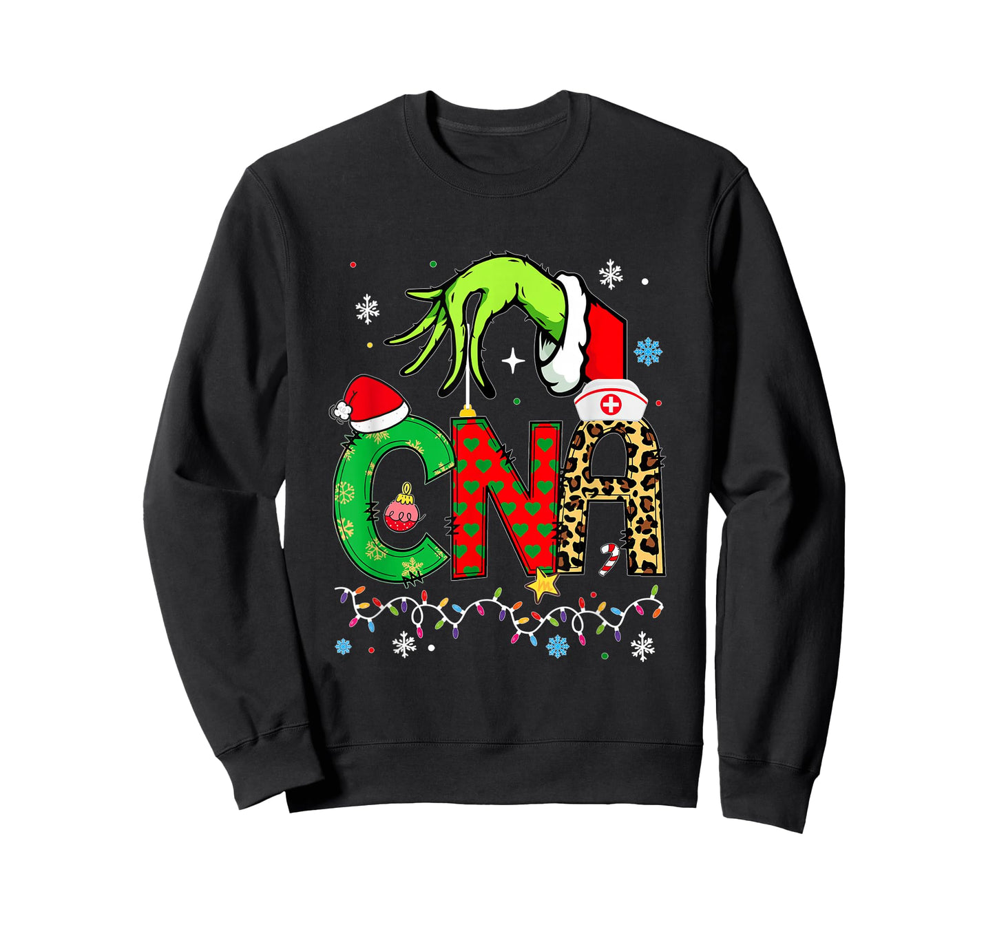 Funny CNA Christmas Shirt CNA Xmas for Women T-Shirt
