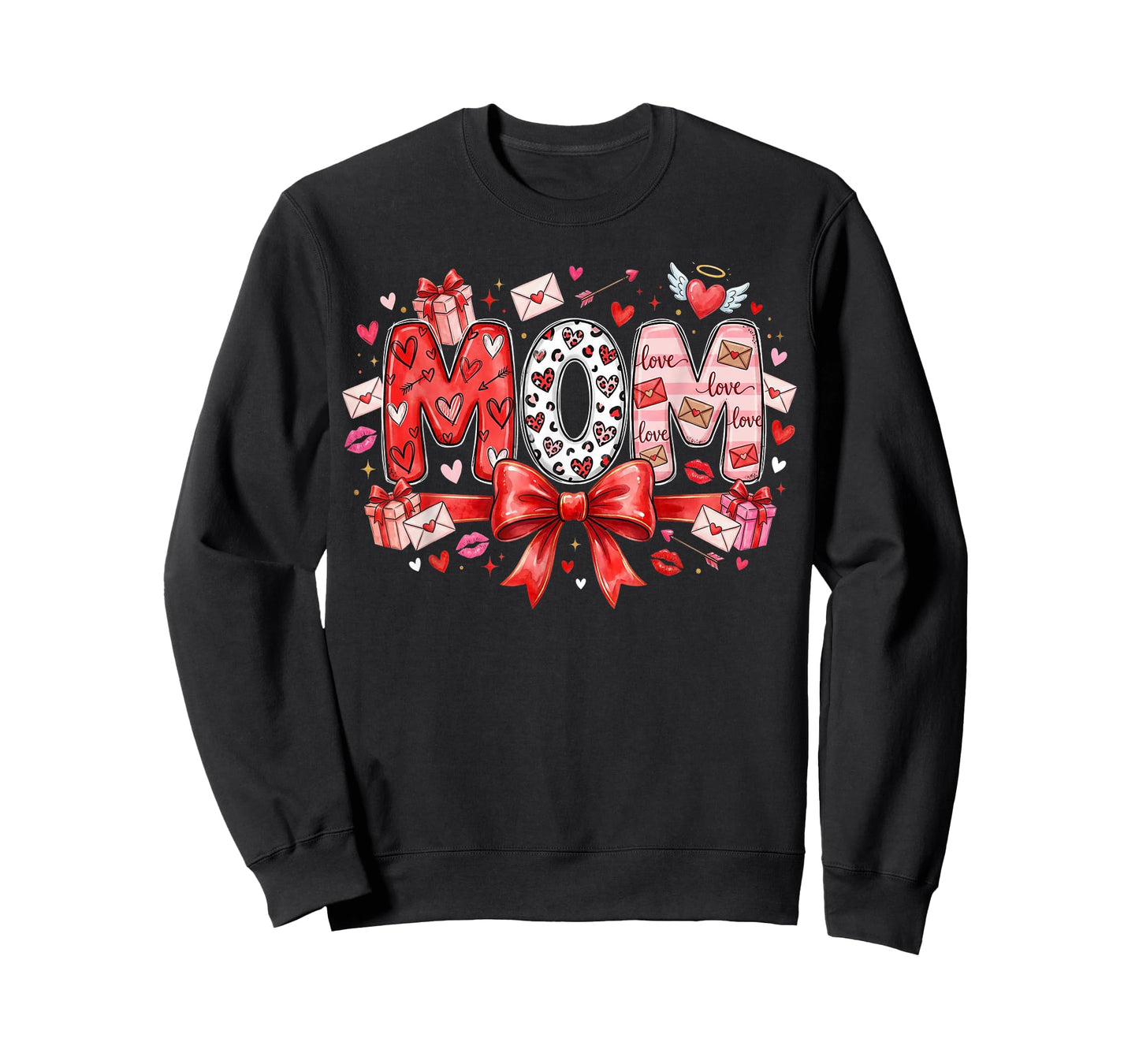 Gifts Love Mother Hearts Mama Valentine Mom Valentines T-Shirt