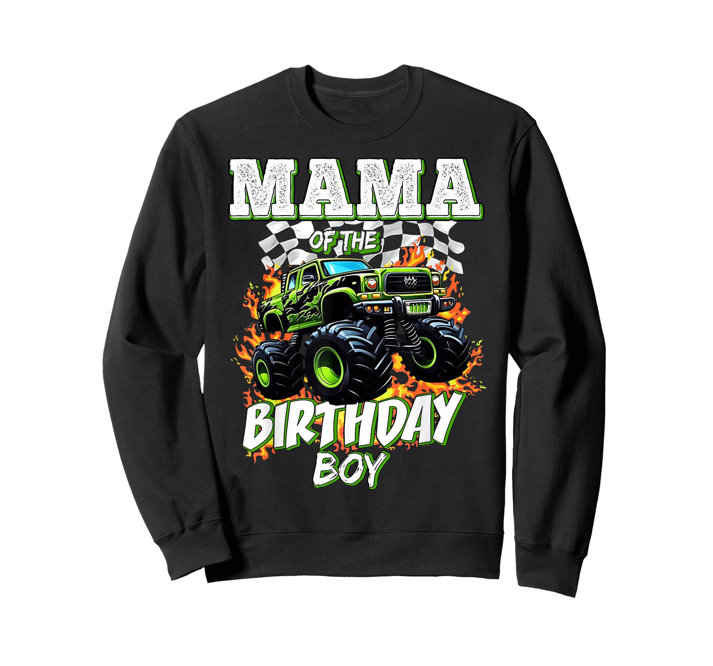 Mama of The Birthday Boy Monster Truck Birthday Kids T-Shirt