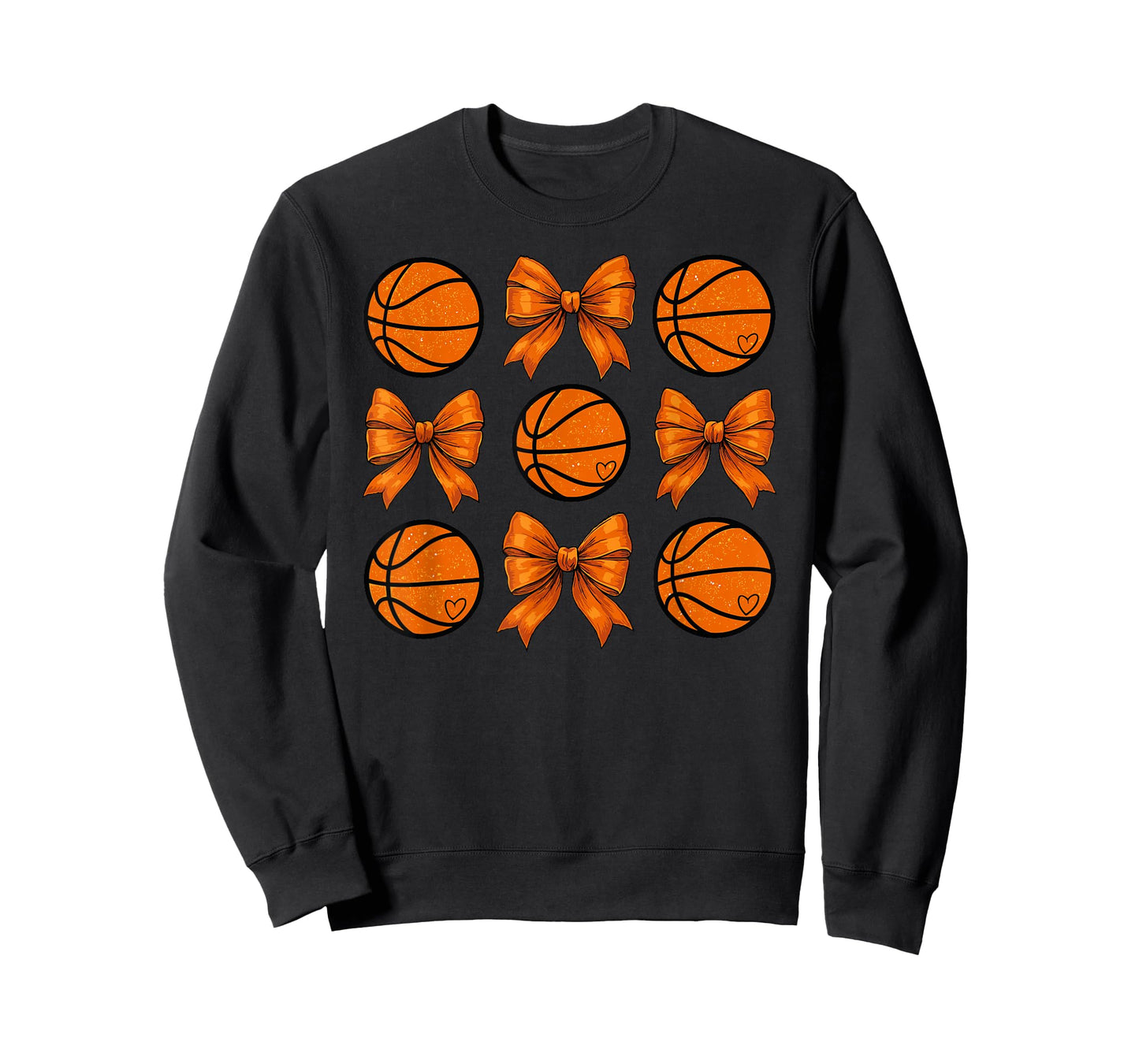 Basketball Bow Game Basketball Coquette Bow Women Girls T-Shirt