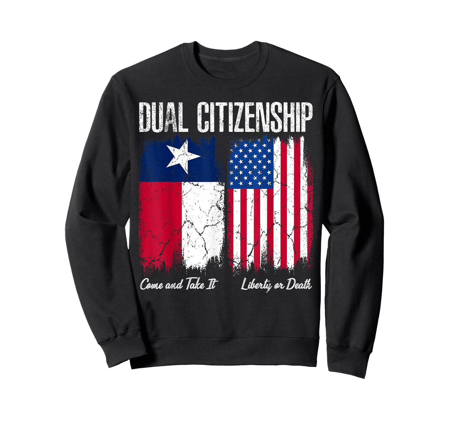Texas Independence Day Dual Citizen Texan & American Flag T-Shirt