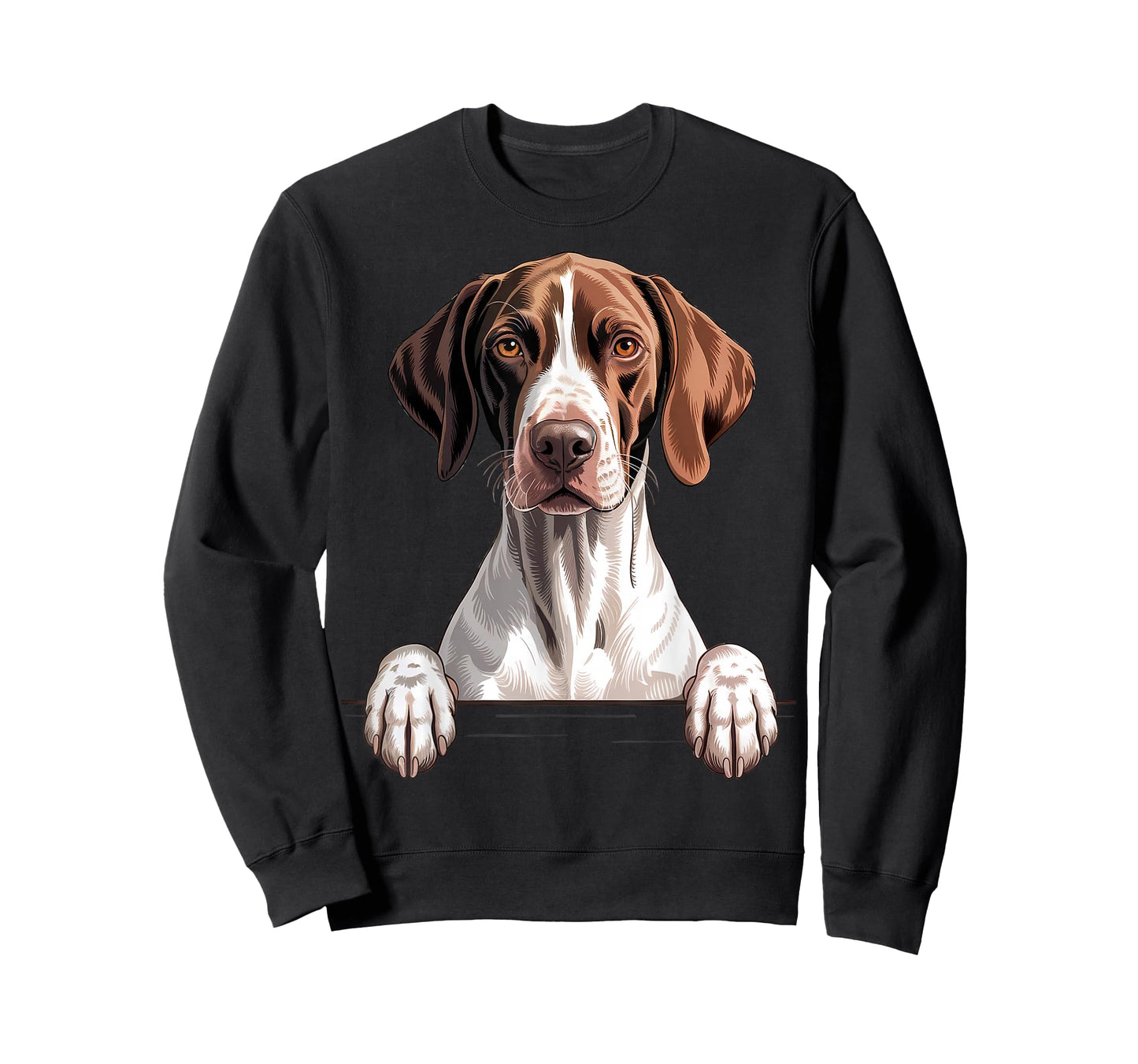 English Pointer Funny Peeking Pocket Puppy Dog Lover T-Shirt