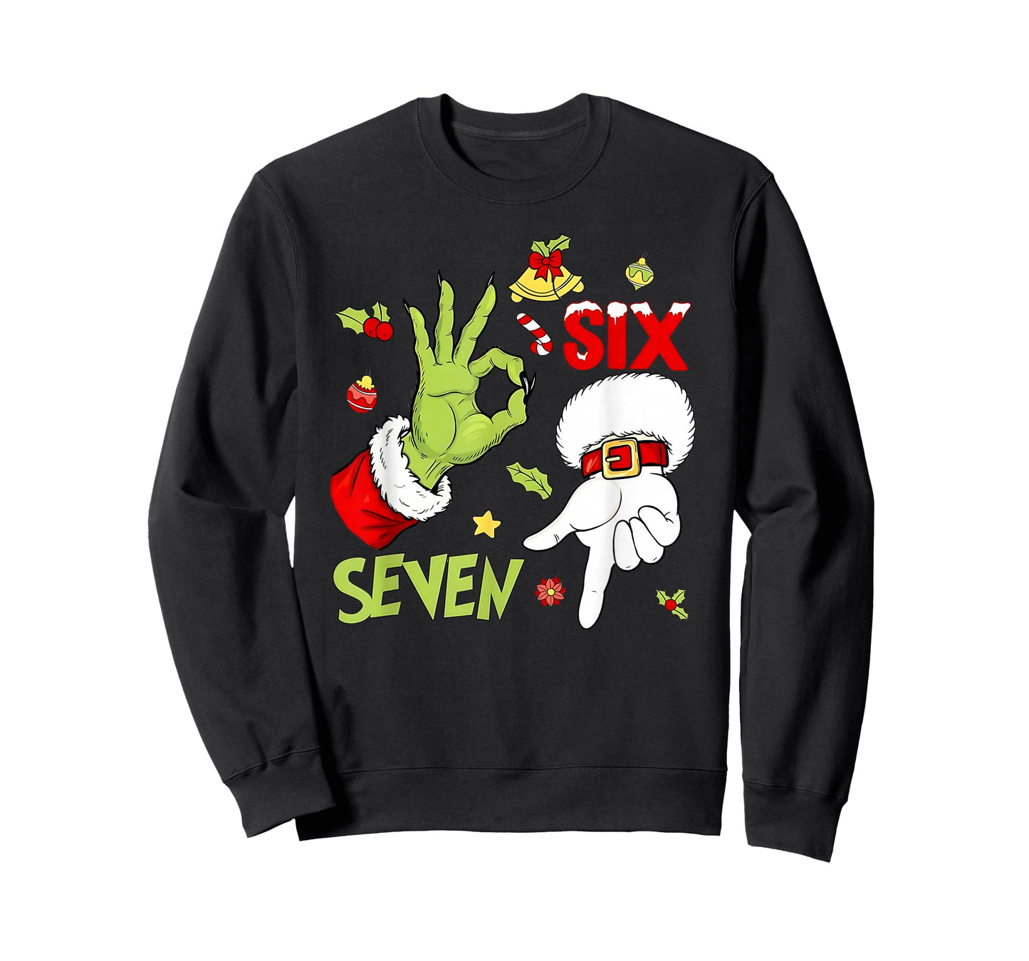 Funny Christmas Hand 6-7 Six Seven Shirt – Holiday Humor Tee T-Shirt