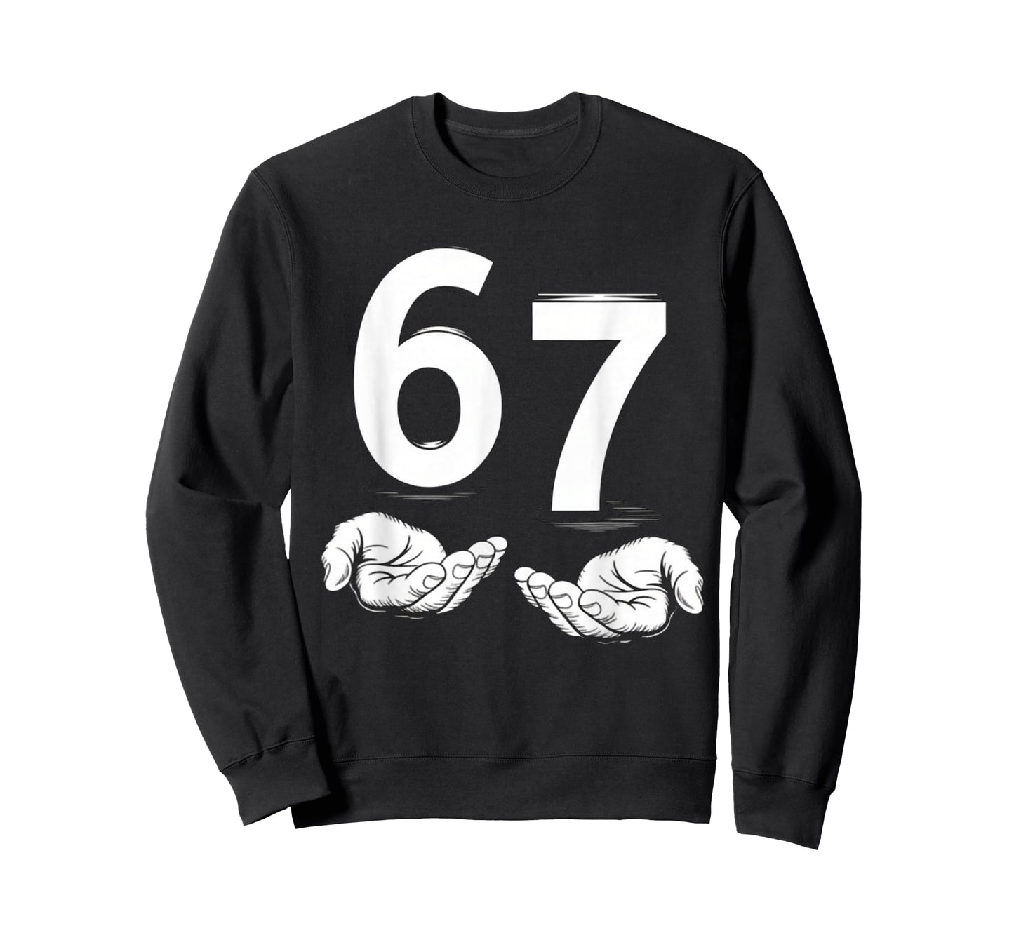 Funny 6/7 Meme Gen Alpha Slang Hands Gesture Tee Six Seven T-Shirt