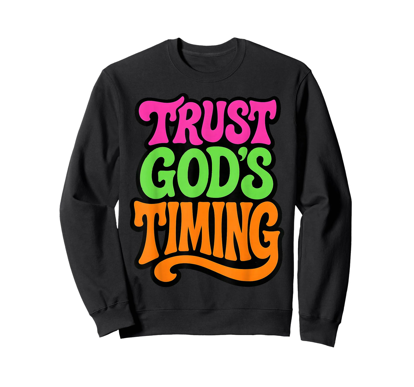 Trust God's Timing - Vintage Christian Faith Religious T-Shirt