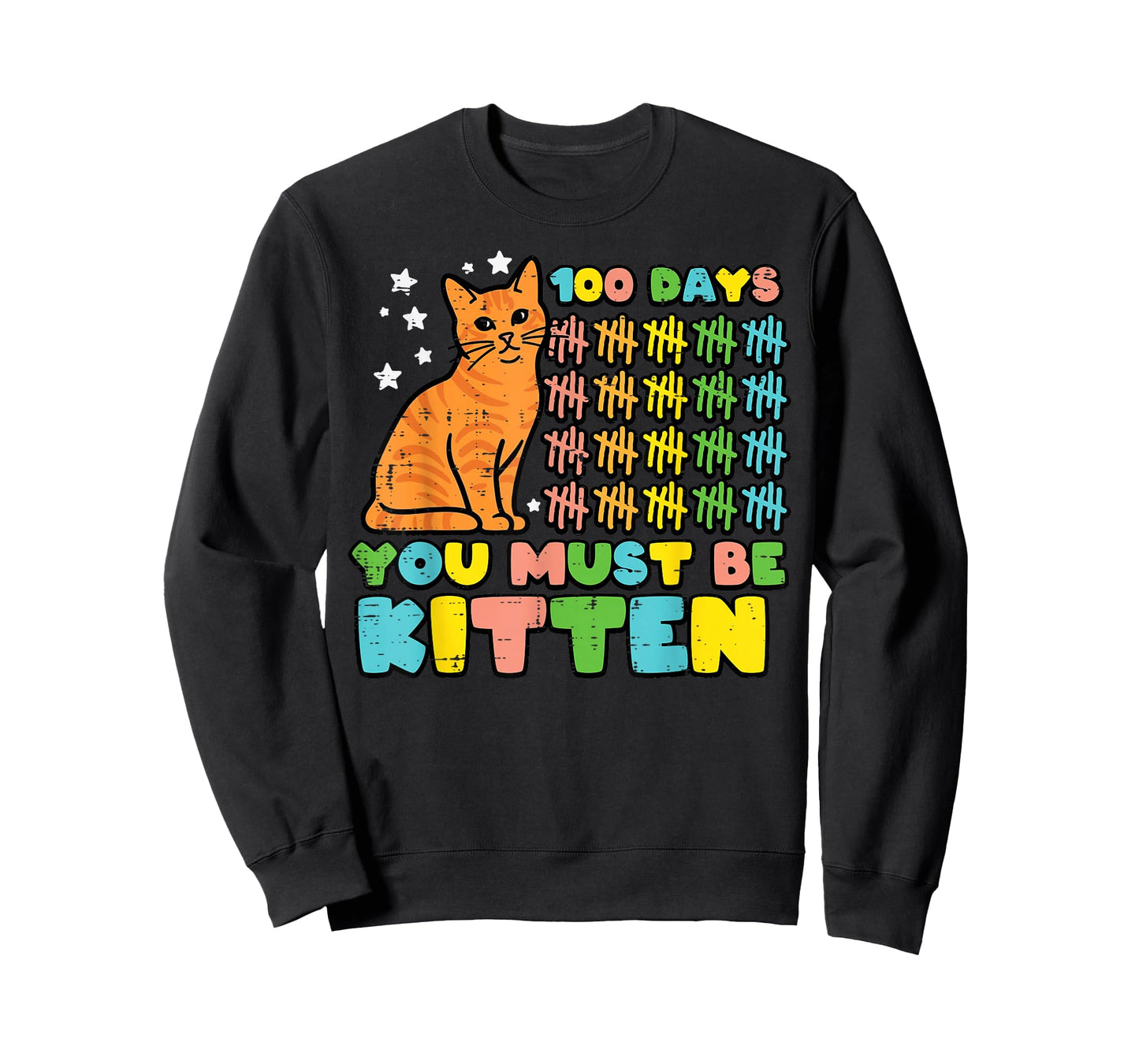 100th Day of School Cat 100 Days Kitten Women Girls Kids T-Shirt