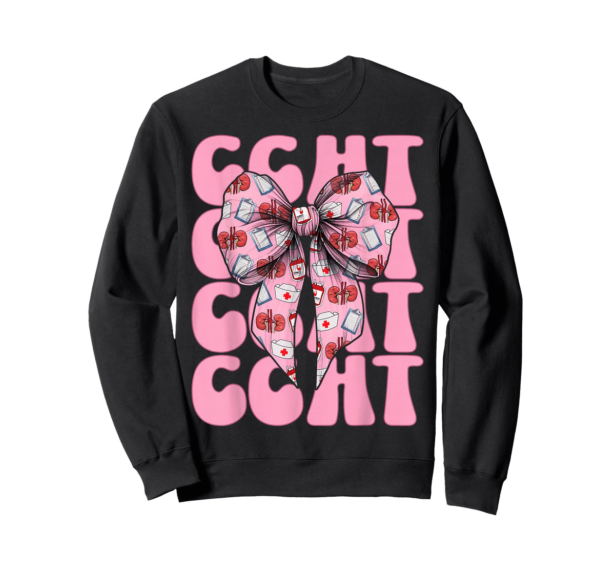 CCHT Dialysis Tech Dialysis Technician Girl Mom Coquette Bow T-Shirt