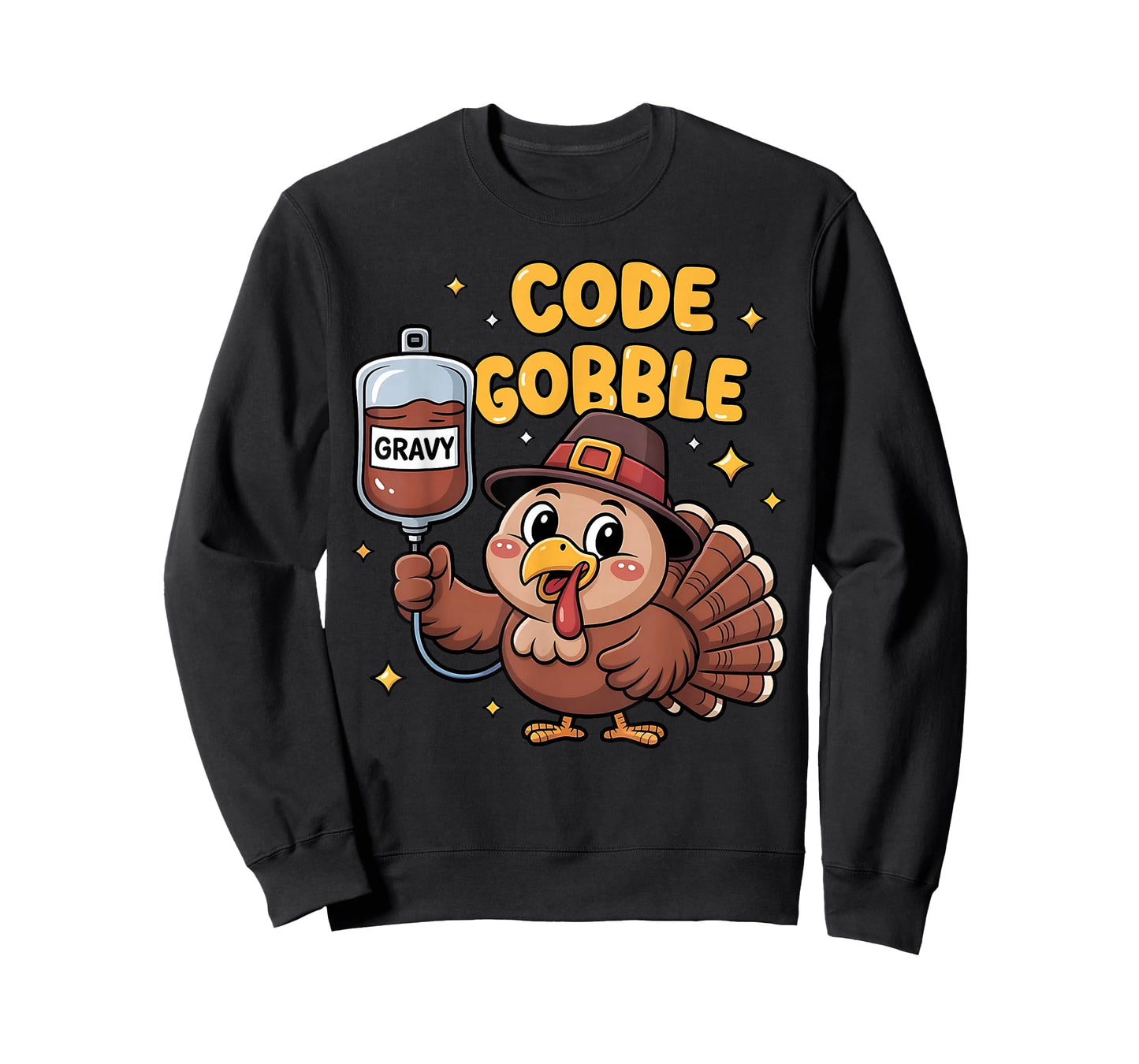 Thanksgiving Nurse Code Gobble Funny Turkey RN CNA Nurse T-Shirt