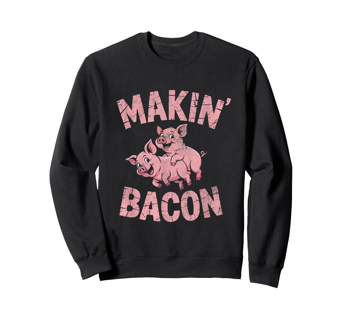 Funny Makin Bacon Pig Humor Style T-Shirt