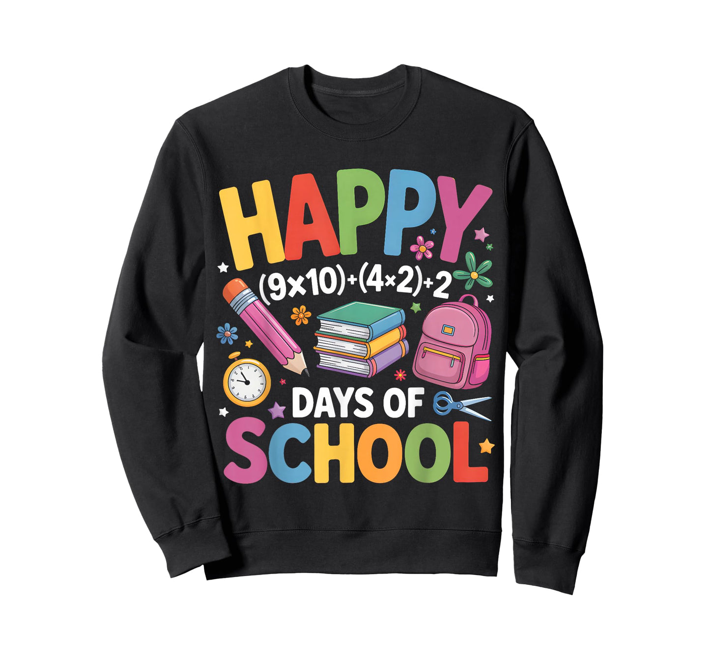 Happy 100 Days School Math Equation 100th Day of School Kids T-Shirt