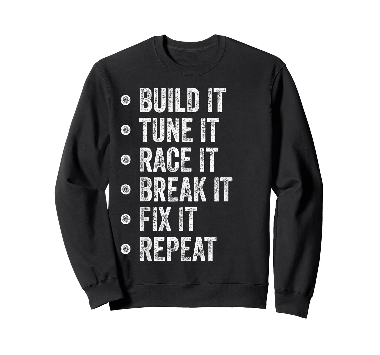 Build It Tune It Race It Repeat Funny Mechanic Car Guy T-Shirt