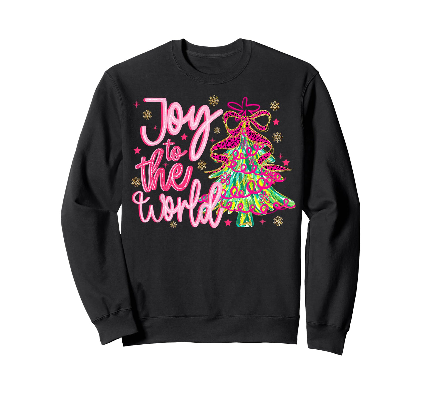 Joy to The World Jesus Christian Xmas Tree Christmas Holiday T-Shirt
