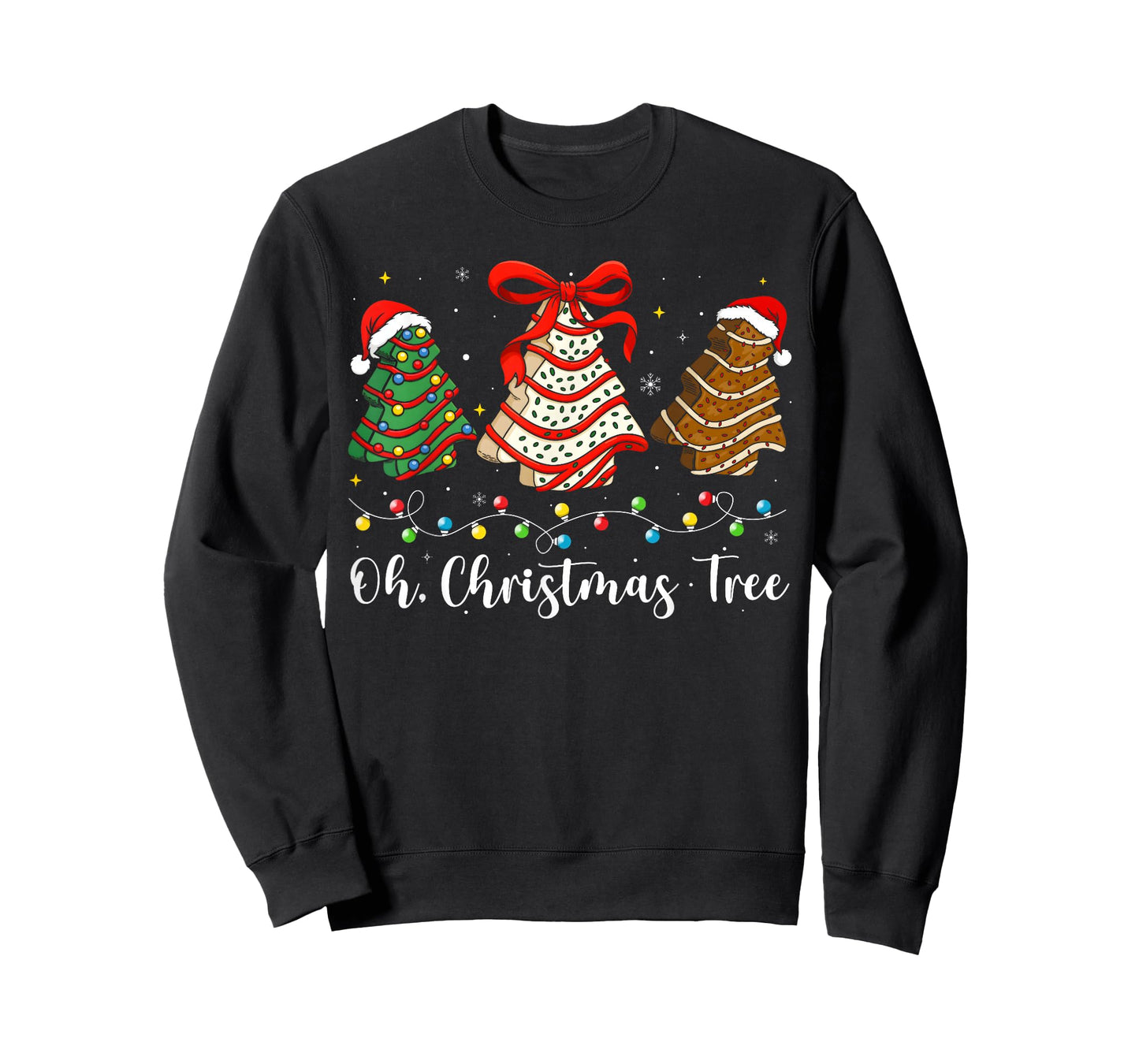 Groovy Oh Christmas Tree Cakes Debbie Becky Jen Cake Lovers T-Shirt