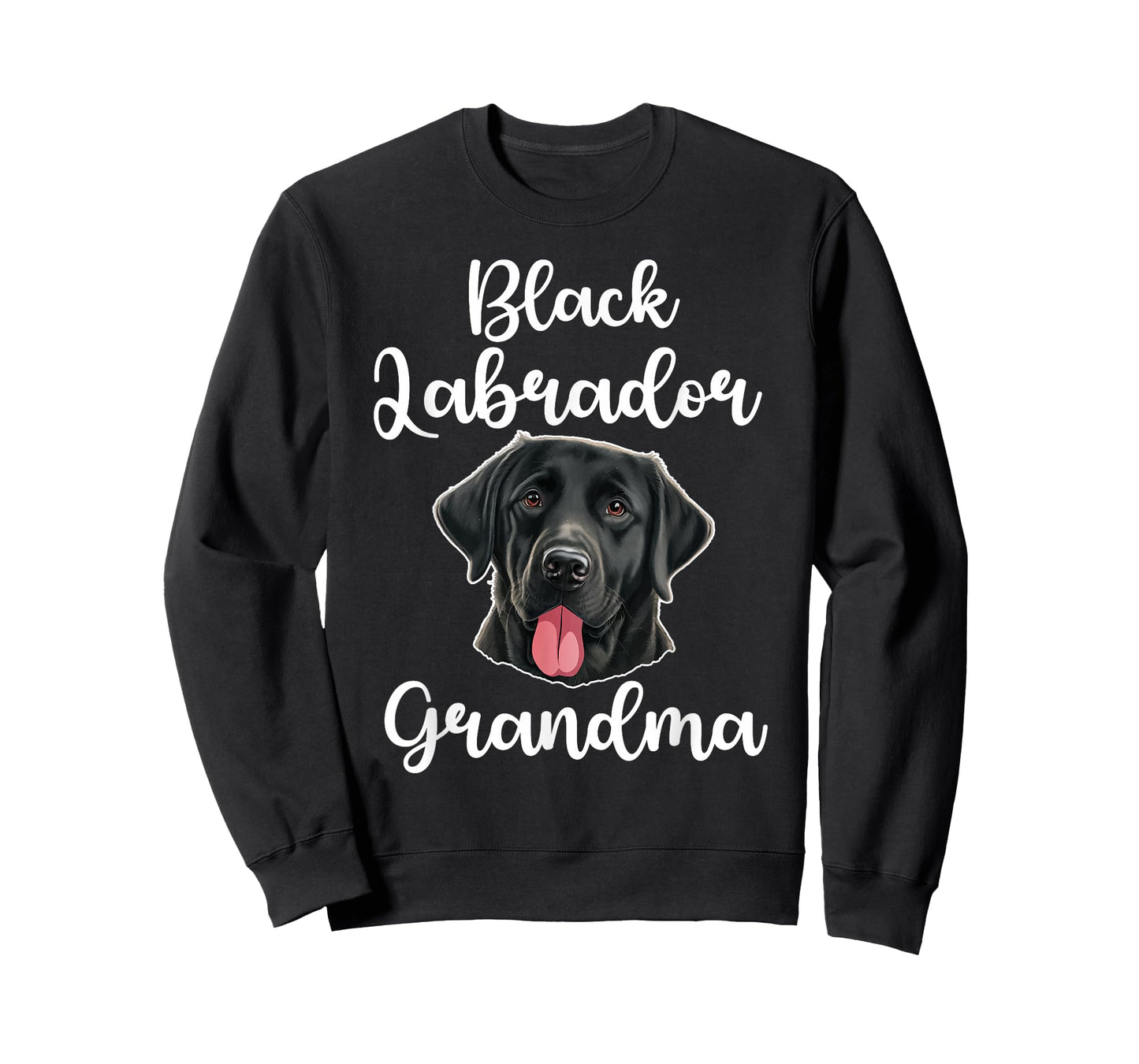 Black Labrador Grandma Black Lab Owner Black Labrador Lover T-Shirt