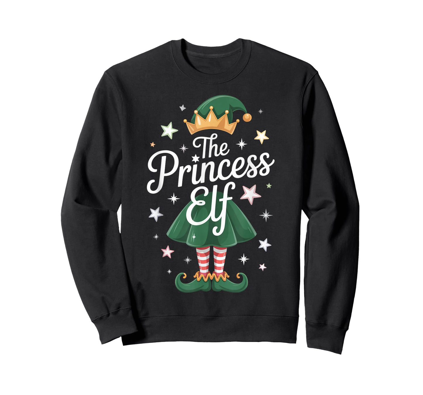 The Princess Elf Christmas Holiday Xmas 2026 Women Girl Kids T-Shirt