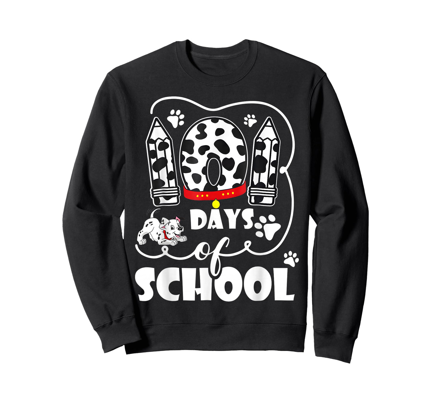 100 Days of School Dalmatian Dog Kids 100 Days Smarter T-Shirt