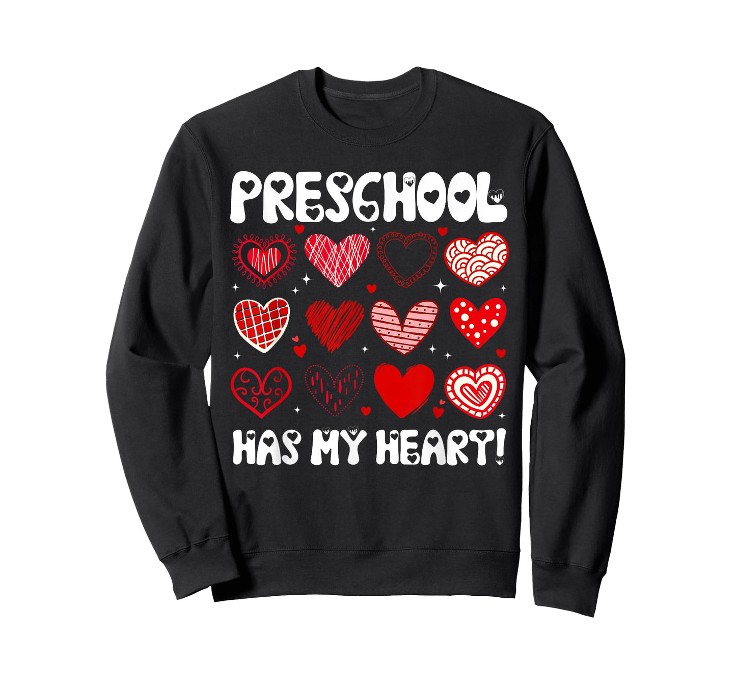 Funny Valentine Teacher Preschool Has My Heart Men Women T-Shirt