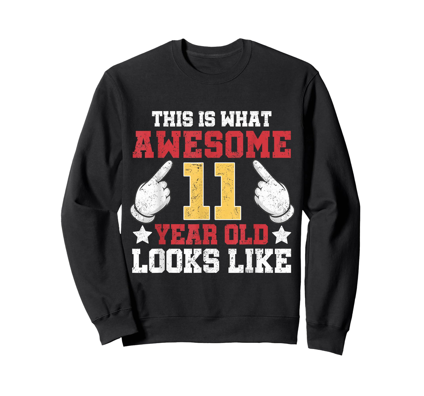 This is What an Awesome 11 Year Old Looks Like 11th Birthday T-Shirt