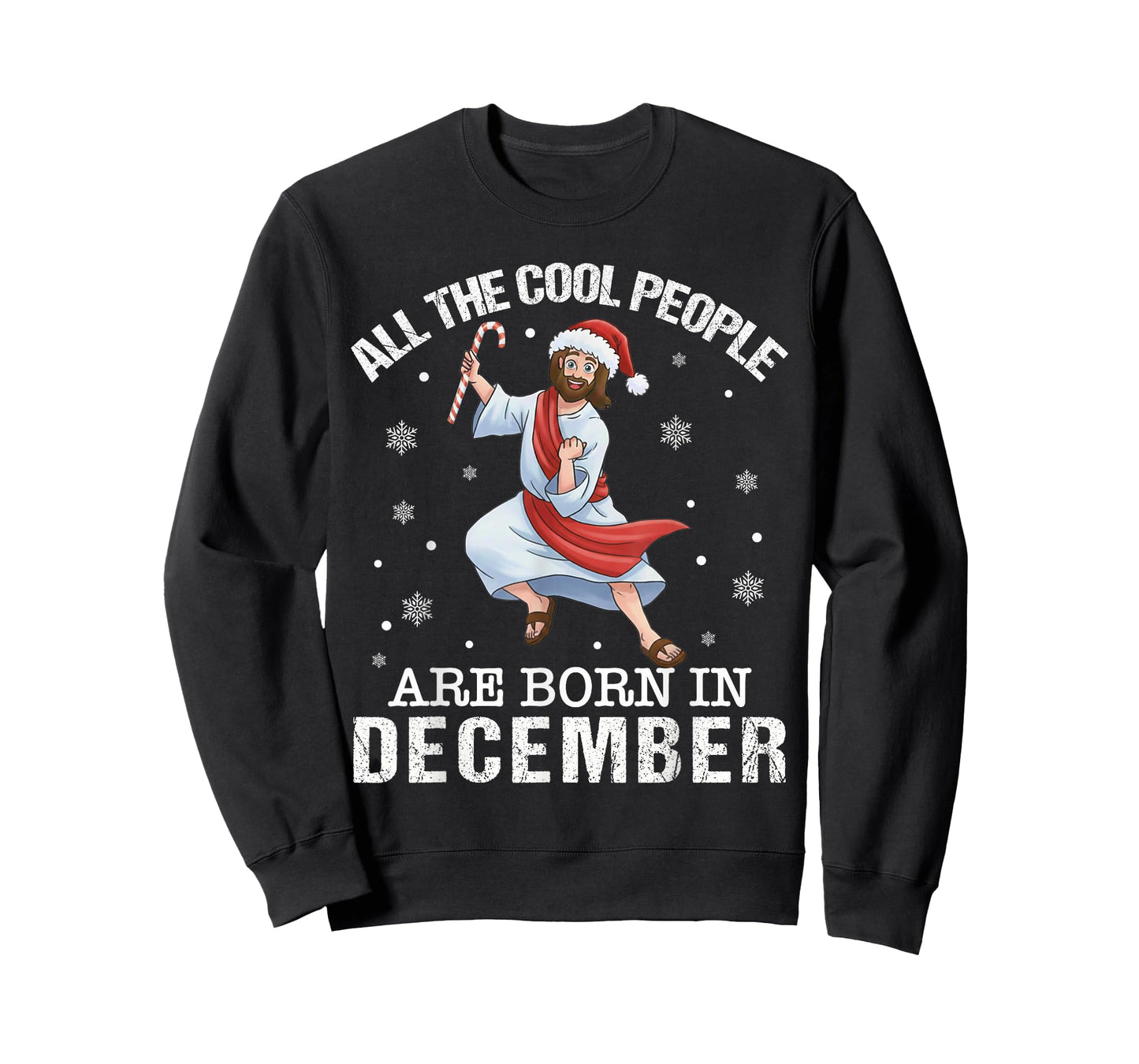 Cool People are Born in December Christian Jesus Christmas T-Shirt