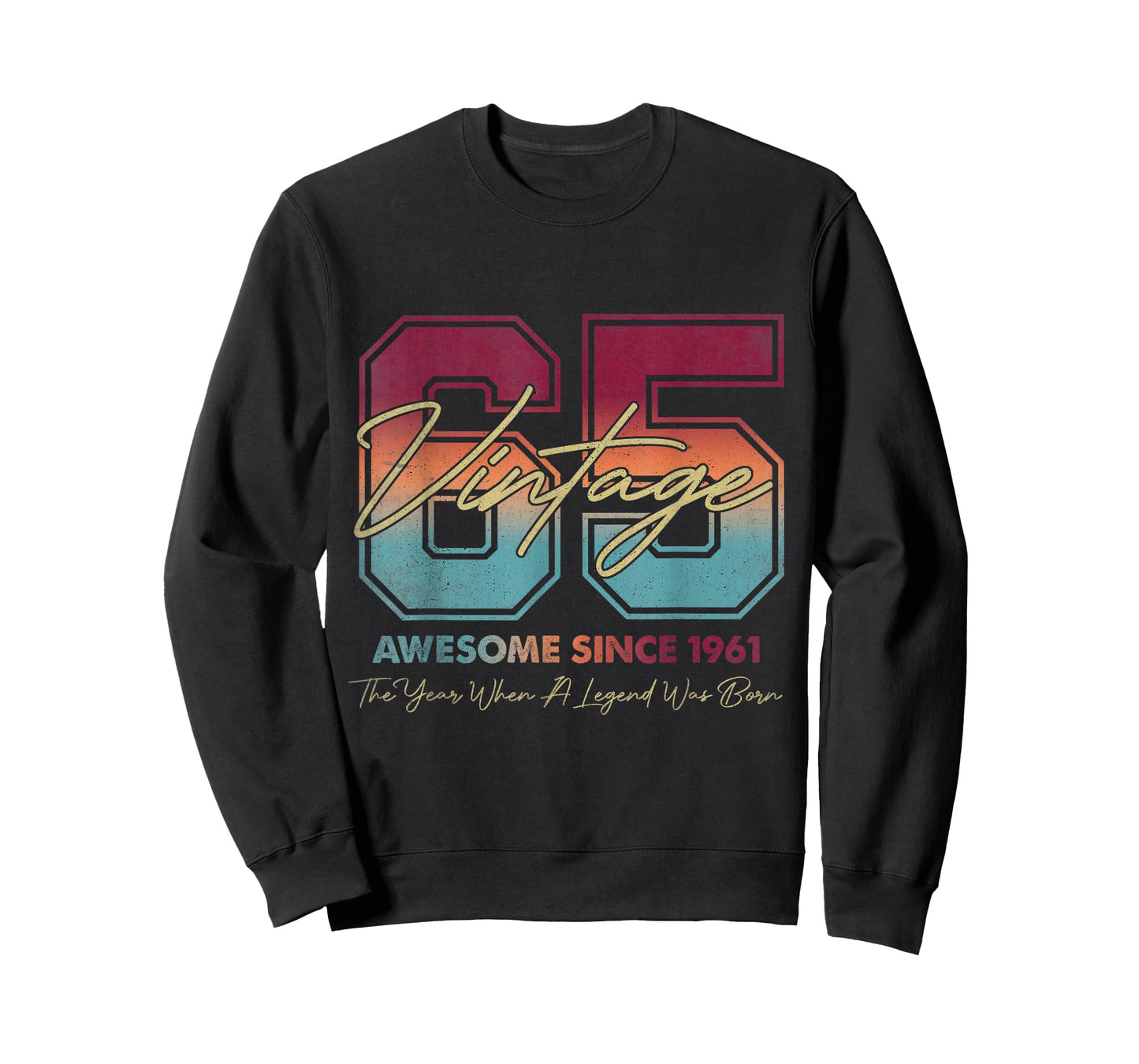 Vintage 65th Birthday Since 1961 Limited Edition 65 Year Old T-Shirt