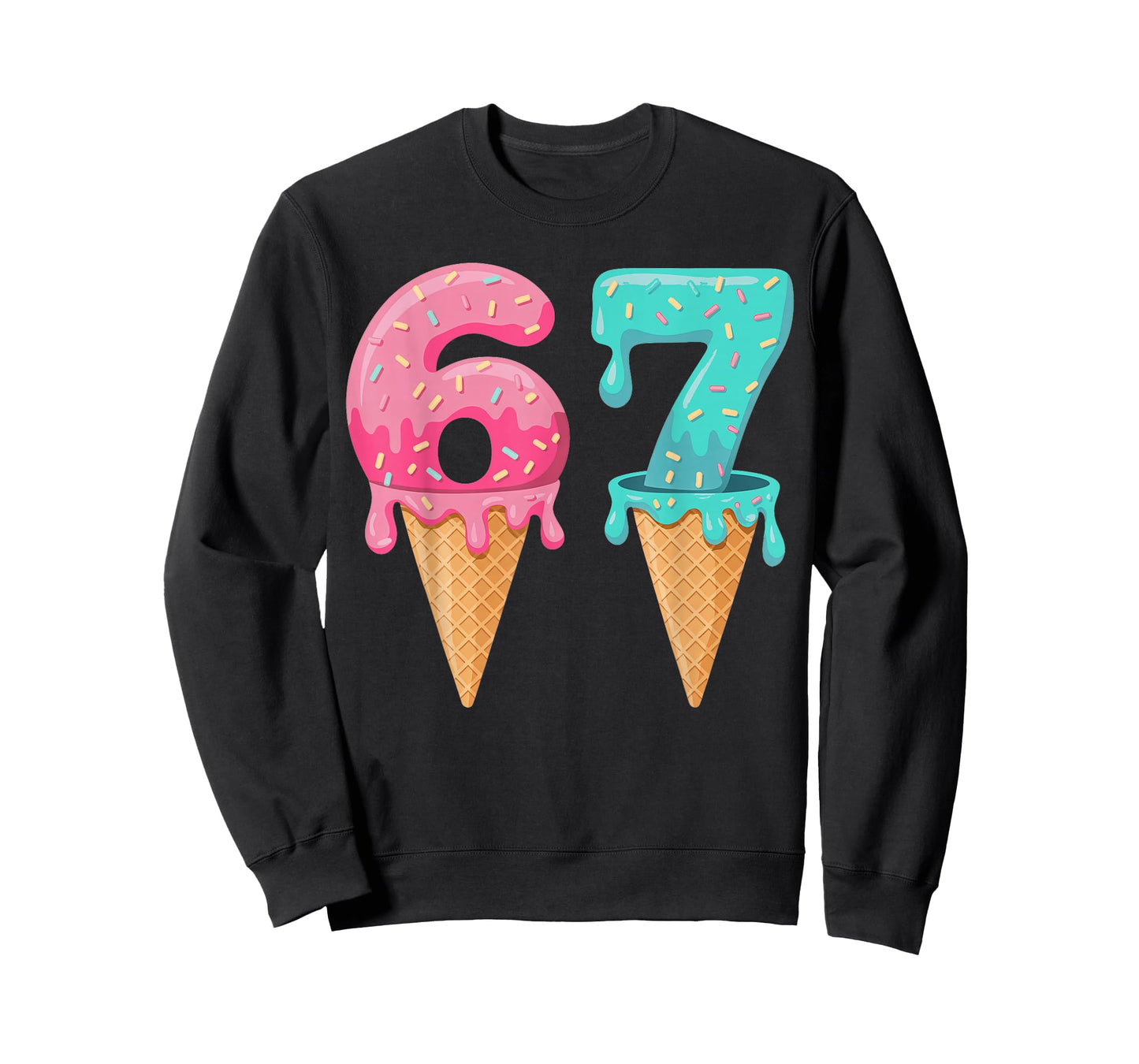 Baseball Drip Ice Cream 67 Baseball Lifestyle 101 T-Shirt