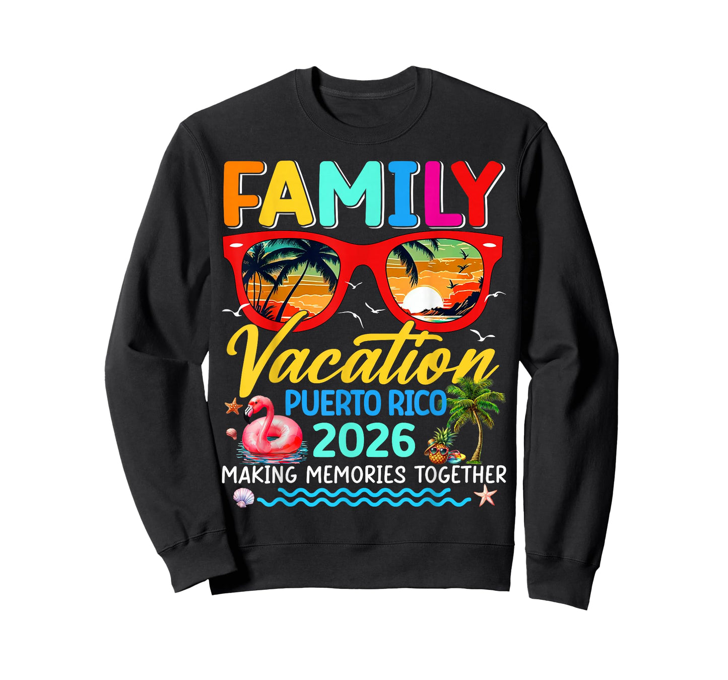 Family Vacation Puerto Rico 2026 Summer Matching Group Trip T-Shirt