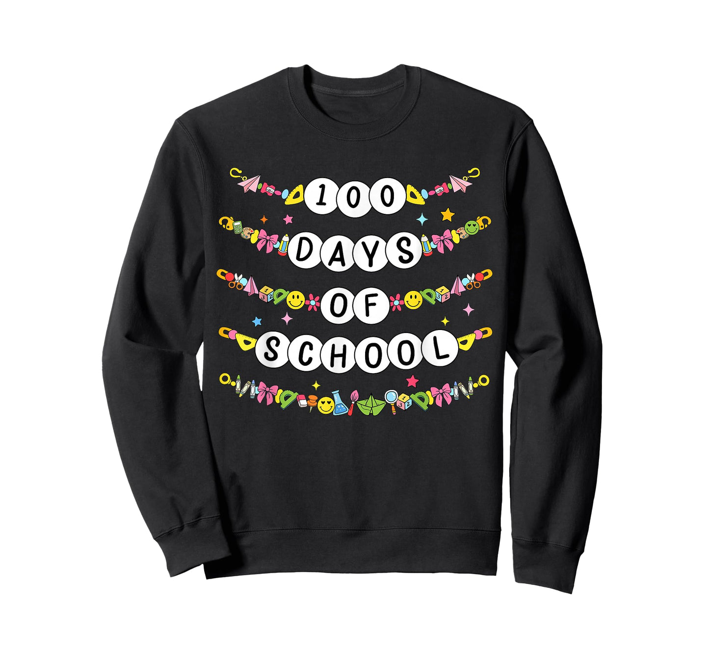 100 Days of School Friendship Bracelets 100 Days Smarter Kid T-Shirt