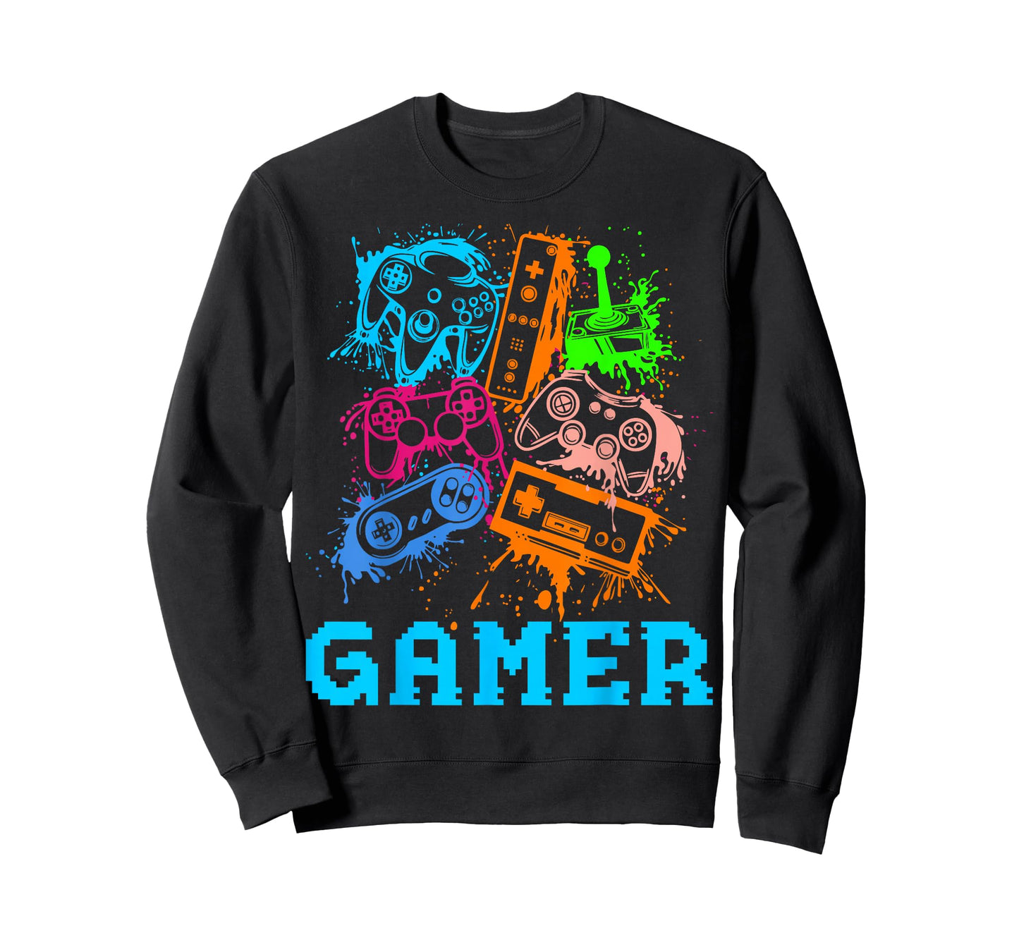 Video Game Console Controllers Classic Gamer Lover Colorful T-Shirt