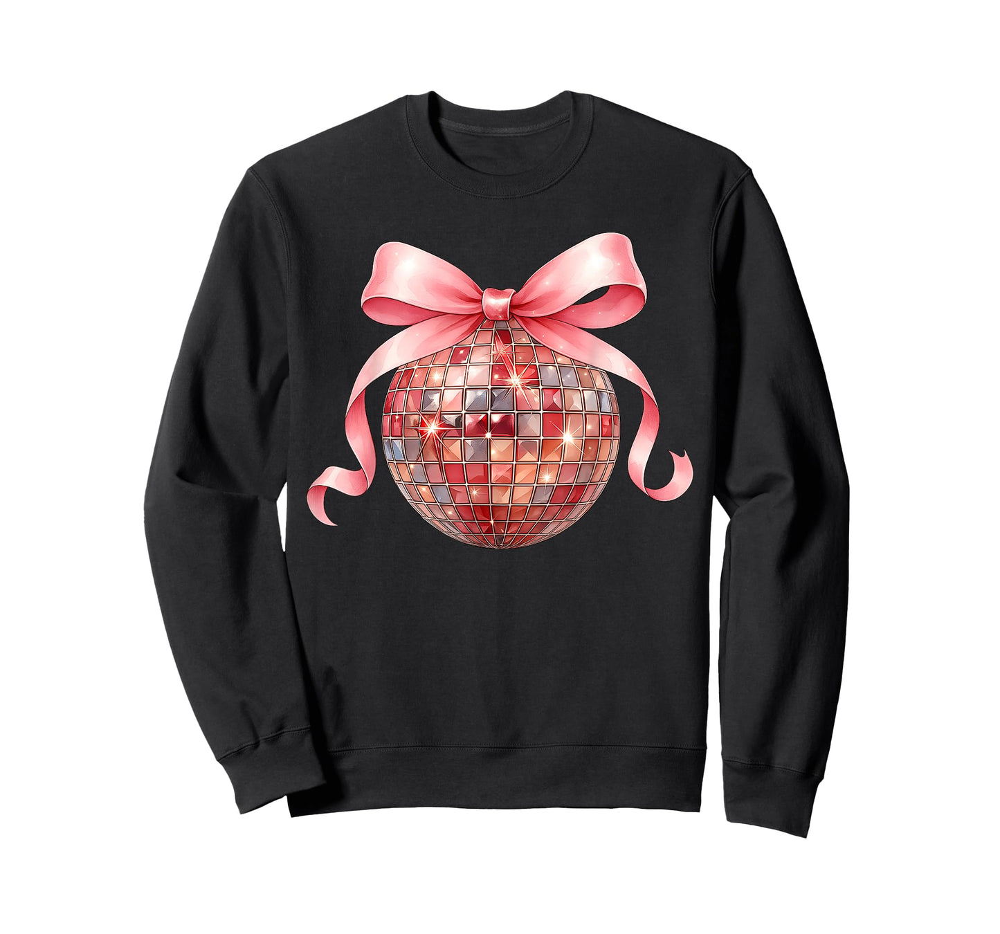 Retro Disco Ball Coquette Happy New Year 2026 Eve Party T-Shirt