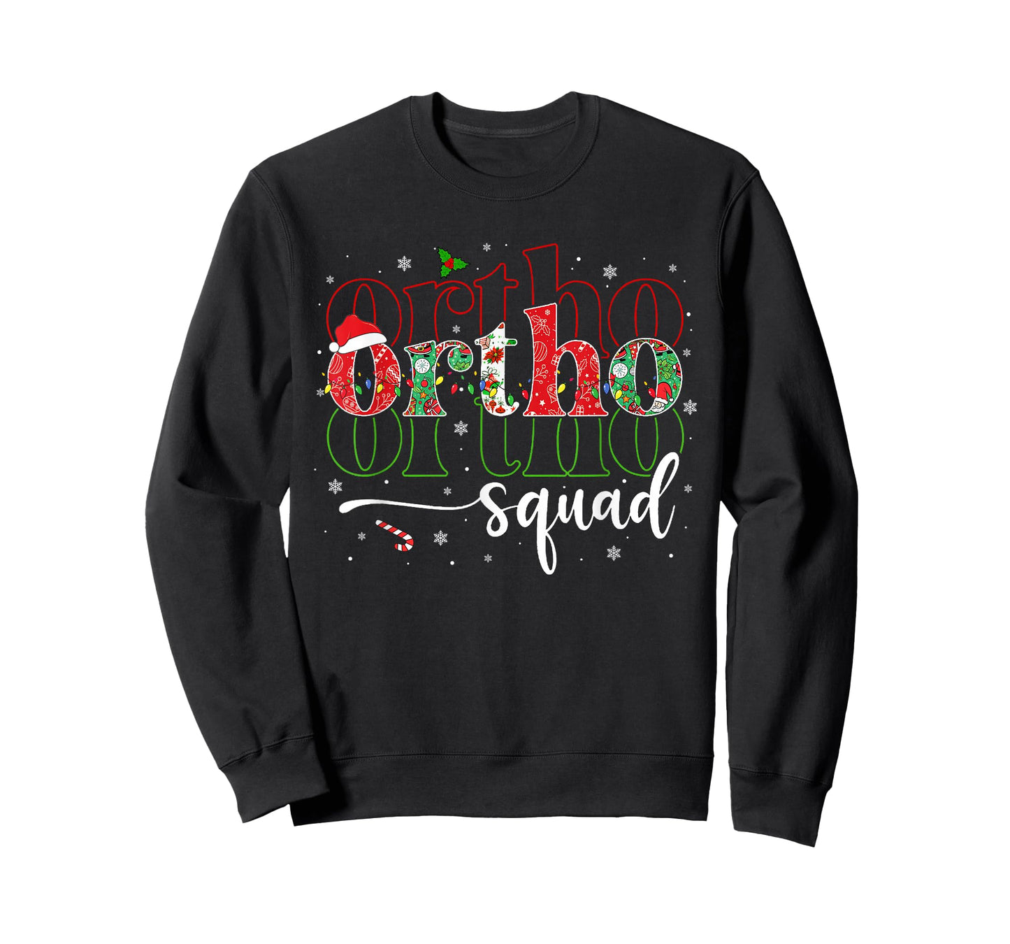 Merry Christmas Ortho Squad Xmas Orthopedic Crew Nurse T-Shirt
