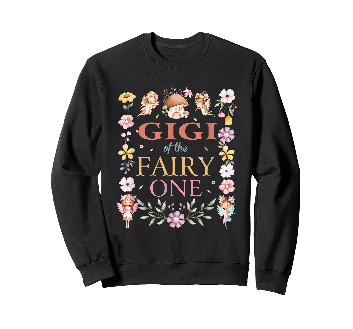 Gigi of The Fairy One 1St Birthday Girl Family Matching T-Shirt