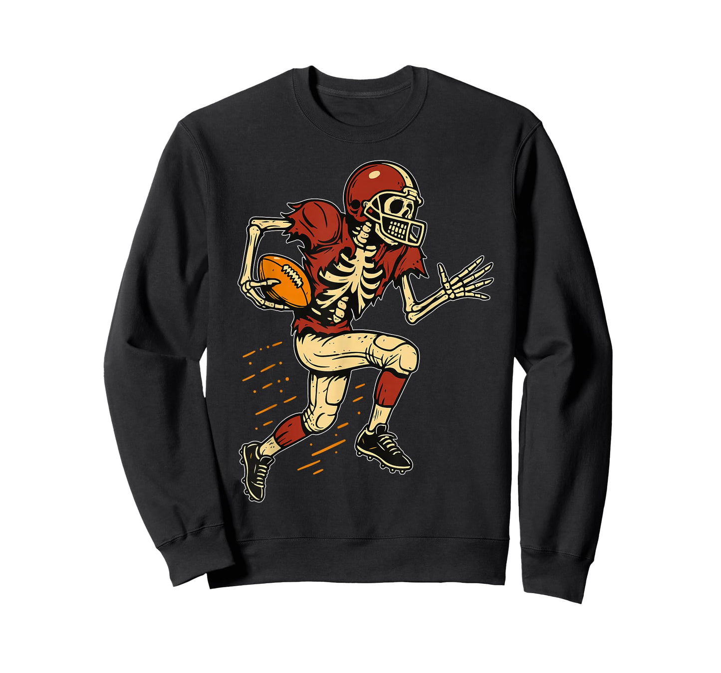 Halloween Skeleton Playing Football Halloween Men Boys Kids T-Shirt
