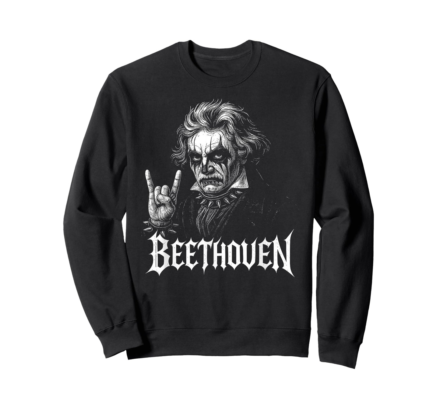 Classical Composer Beethoven Music Death Metal Corpse Paint T-Shirt