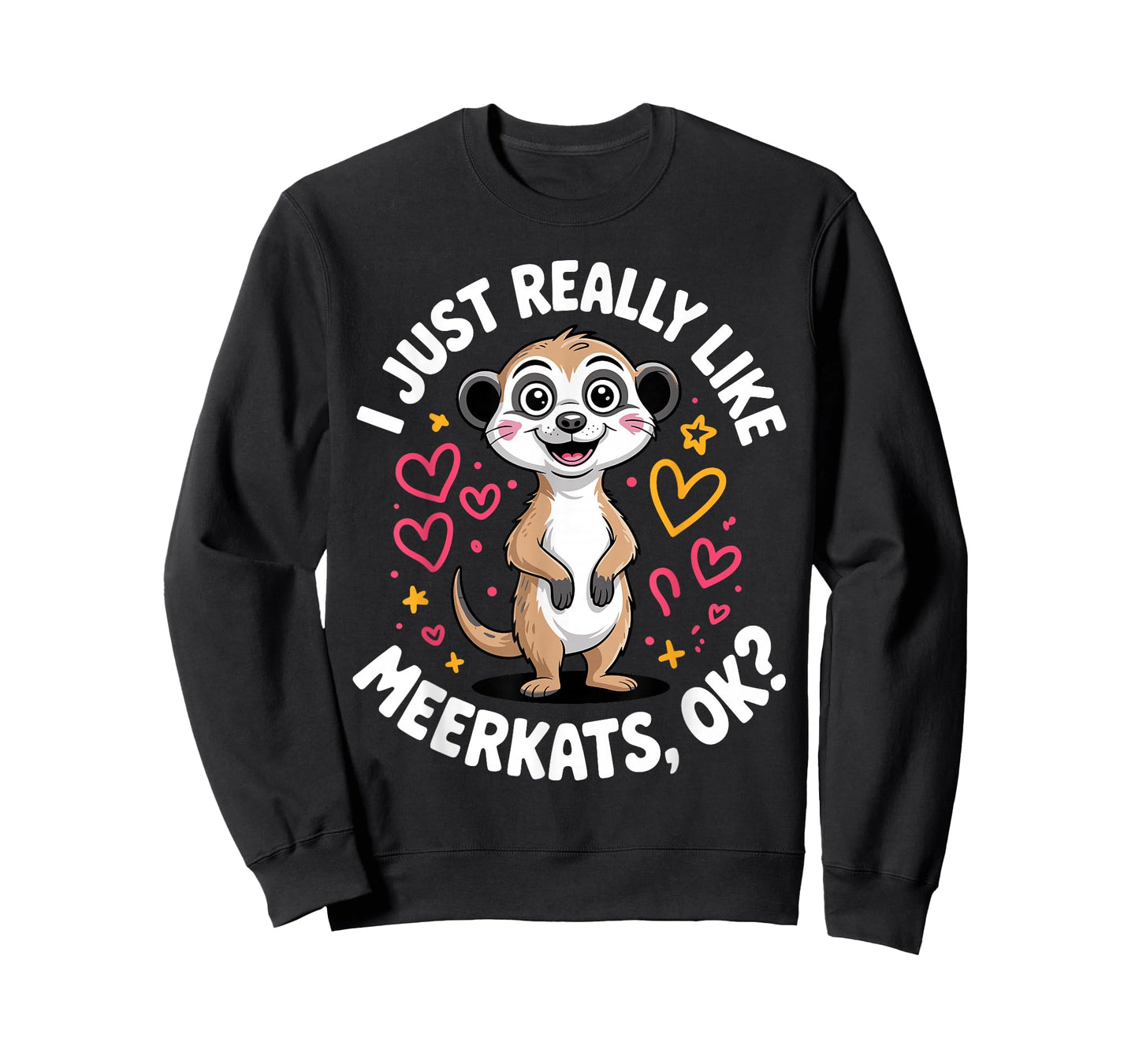 Meerkat Art for Men Women Kids Zoo Safari Animal Meerkat T-Shirt