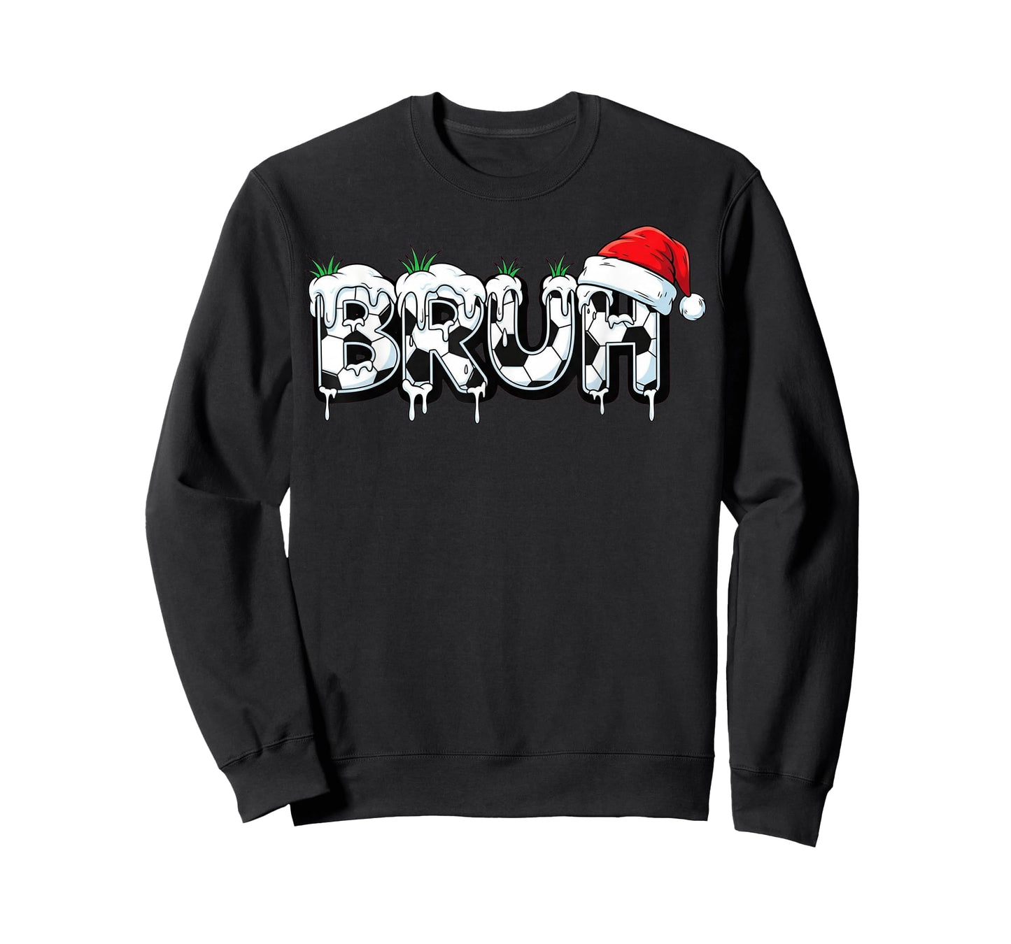 Funny Bruh Soccer Christmas Xmas Pajama T-Shirt