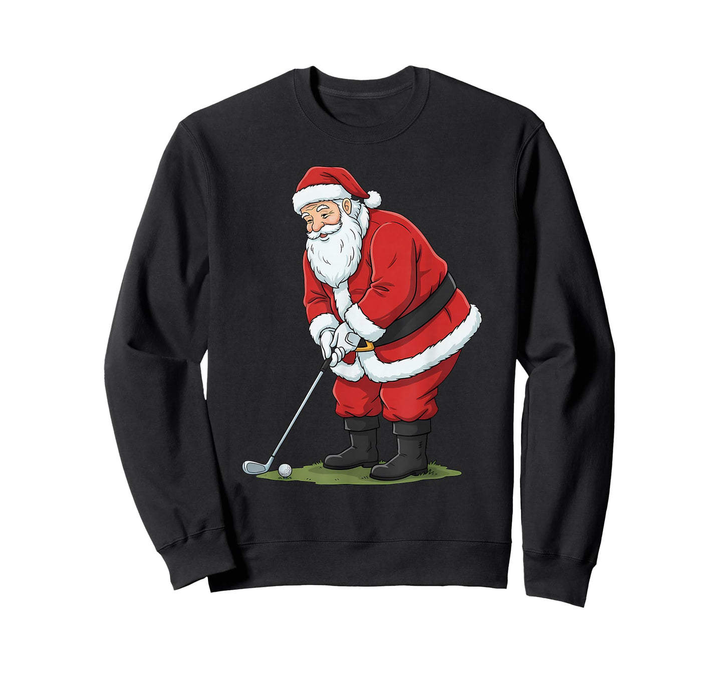 Christmas Santa Golf Golfer Xmas Funny Christmas Golfing T-Shirt