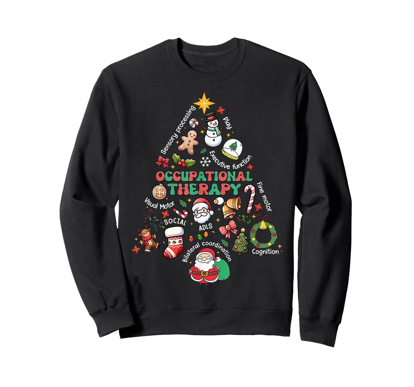 Occupational Therapy Christmas Tree OT Special Education T-Shirt