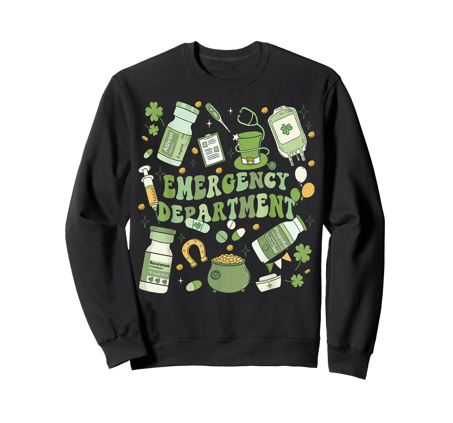 Emergency Department ER Nurse Irish St Patricks Day T-Shirt