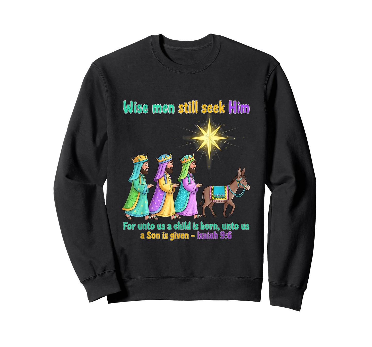 Wise Men Still Seek Him 3 Kings Religious Christmas T-Shirt