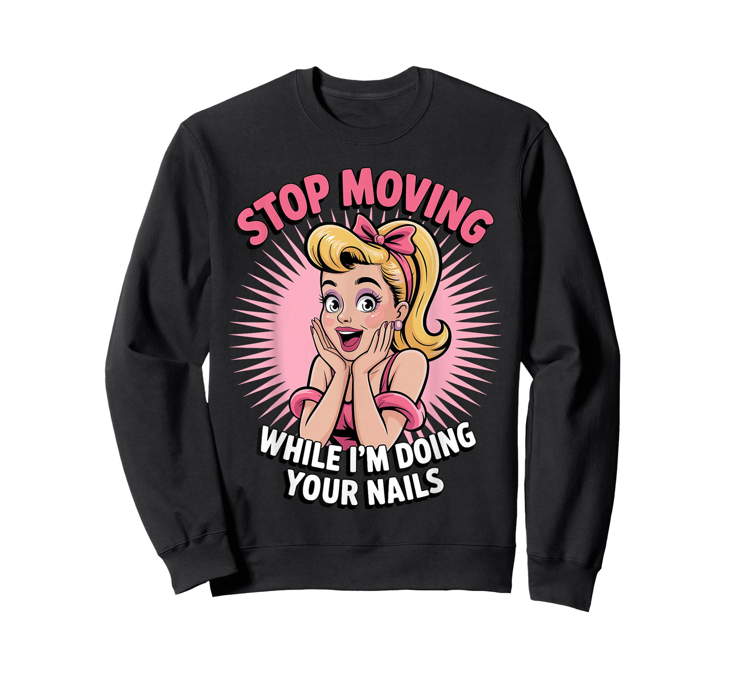 Cute Nail Tech Art for Women Girl Manicurist Nail Technician T-Shirt